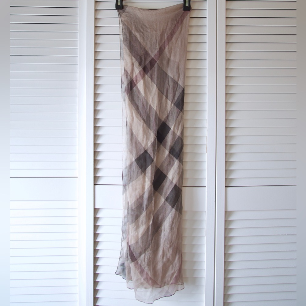 Burberry Plaid Print Scarf